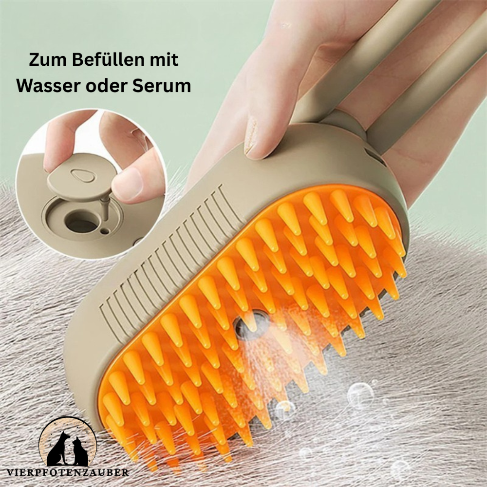 Steambrush Pro - Dampfbürste für Hunde und Katzen